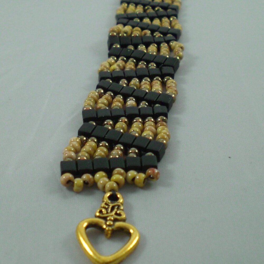 Art Deco Hand Beaded Bracelet
